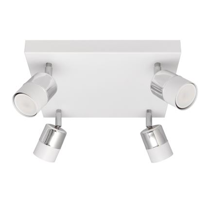 LED Reflektorska svjetiljka TUBSSON 4xGU10/4,8W/230V bijela/sjajni krom