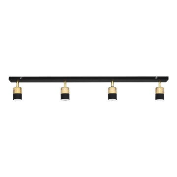 LED Reflektorska svjetiljka TUBSSON 4xGU10/4,8W/230V crna/zlatna