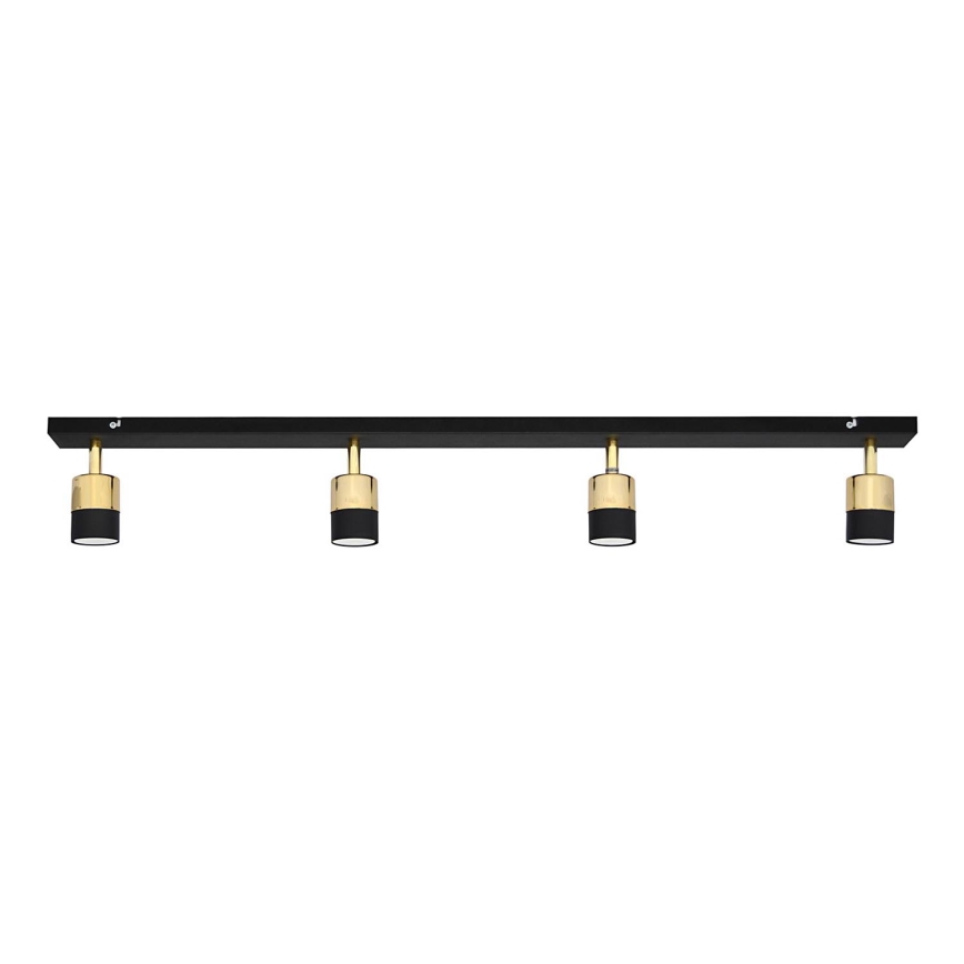 LED Reflektorska svjetiljka TUBSSON 4xGU10/4,8W/230V crna/zlatna