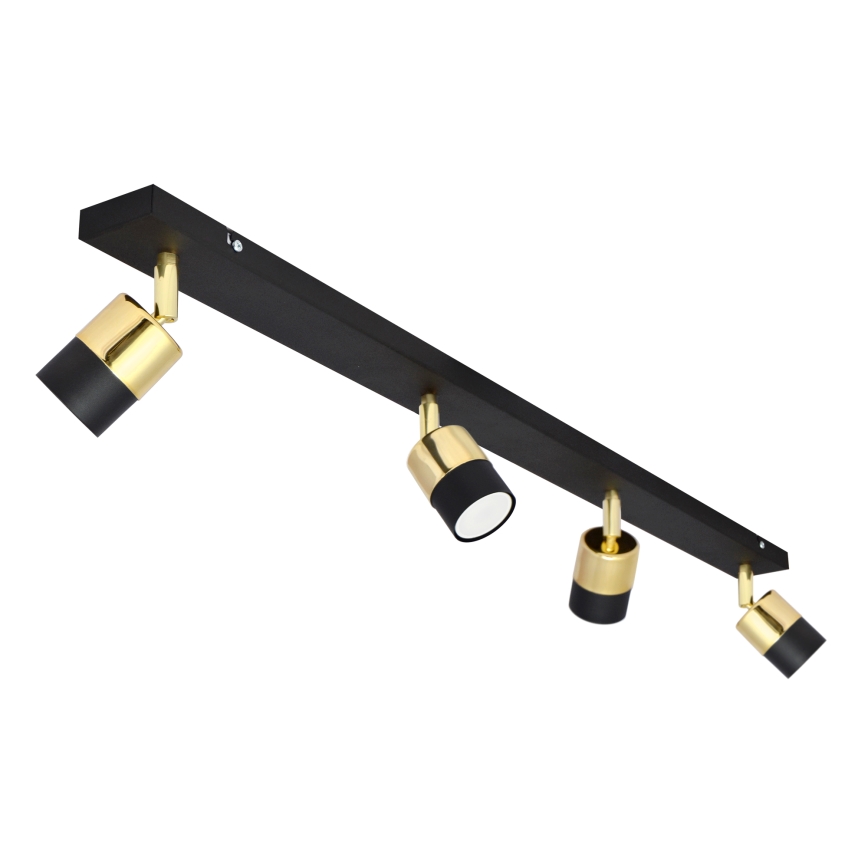 LED Reflektorska svjetiljka TUBSSON 4xGU10/4,8W/230V crna/zlatna