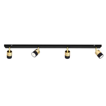 LED Reflektorska svjetiljka TUBSSON 4xGU10/4,8W/230V crna/zlatna