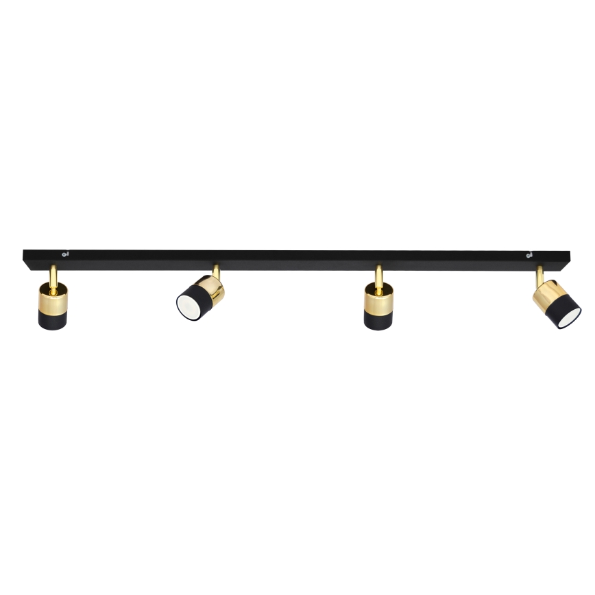 LED Reflektorska svjetiljka TUBSSON 4xGU10/4,8W/230V crna/zlatna