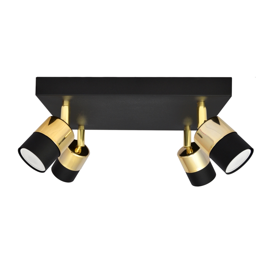 LED Reflektorska svjetiljka TUBSSON 4xGU10/4,8W/230V crna/zlatna