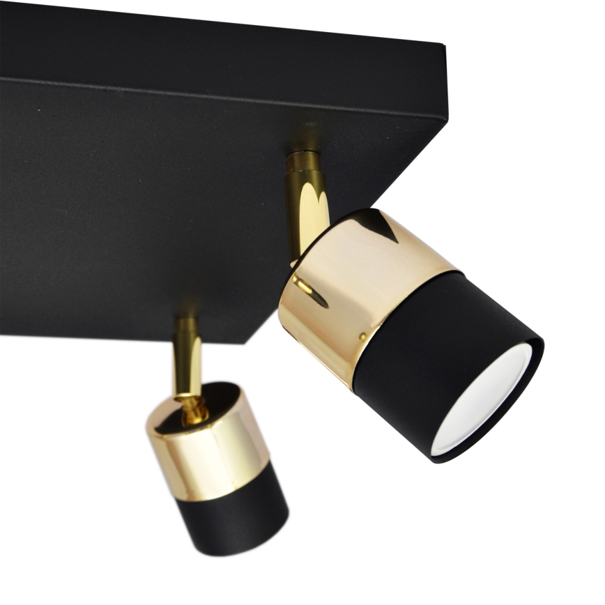 LED Reflektorska svjetiljka TUBSSON 4xGU10/4,8W/230V crna/zlatna
