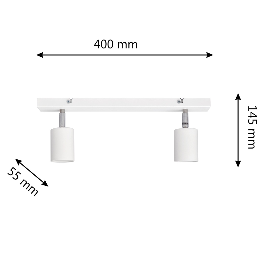 LED Reflektorska svjetiljka TUNE 2xGU10/4,8W/230V bijela