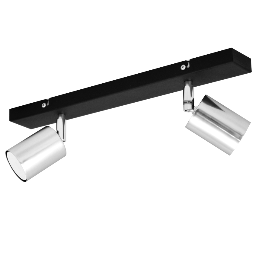 LED Reflektorska svjetiljka TUNE 2xGU10/4,8W/230V mat krom/crna
