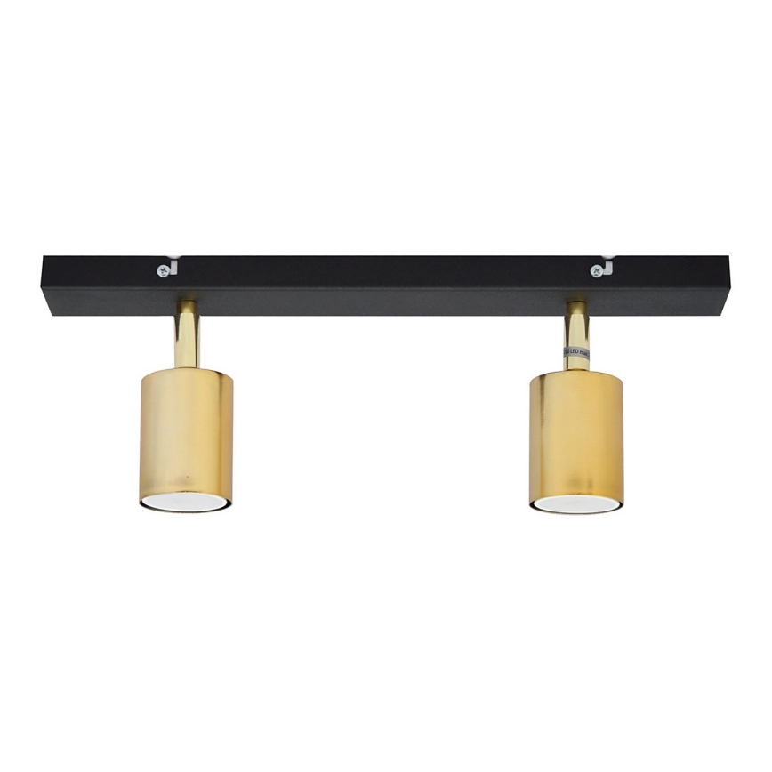 LED Reflektorska svjetiljka TUNE 2xGU10/4,8W/230V zlatna/crna