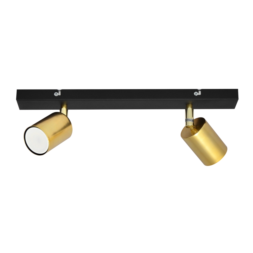 LED Reflektorska svjetiljka TUNE 2xGU10/4,8W/230V zlatna/crna