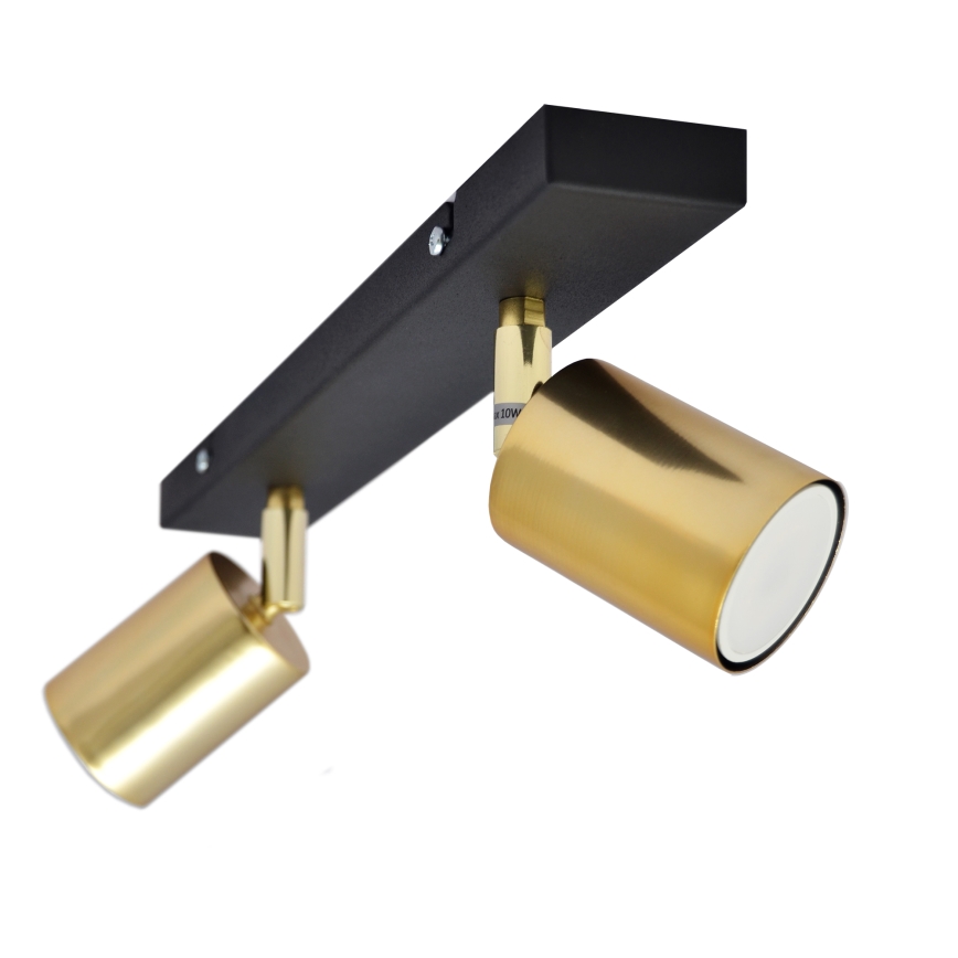 LED Reflektorska svjetiljka TUNE 2xGU10/4,8W/230V zlatna/crna