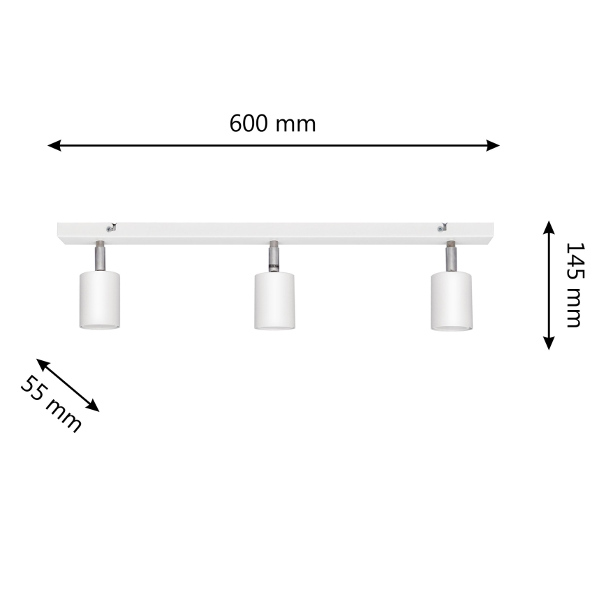LED Reflektorska svjetiljka TUNE 3xGU10/4,8W/230V bijela