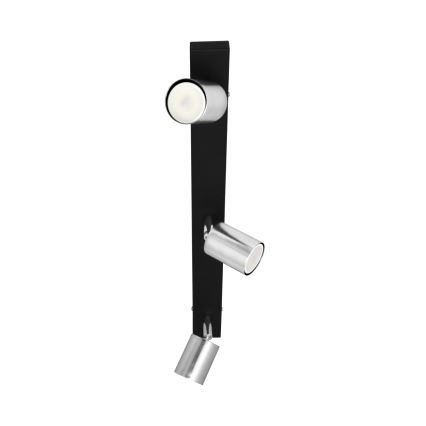 LED Reflektorska svjetiljka TUNE 3xGU10/4,8W/230V mat krom/crna