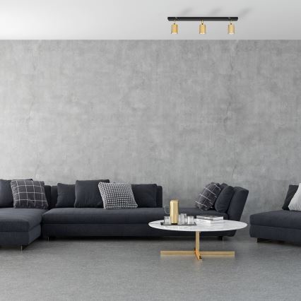 LED Reflektorska svjetiljka TUNE 3xGU10/4,8W/230V zlatna/crna