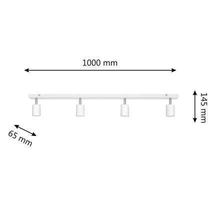 LED Reflektorska svjetiljka TUNE 4xGU10/4,8W/230V bijela