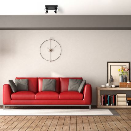 LED Reflektorska svjetiljka TUNE 4xGU10/4,8W/230V crna