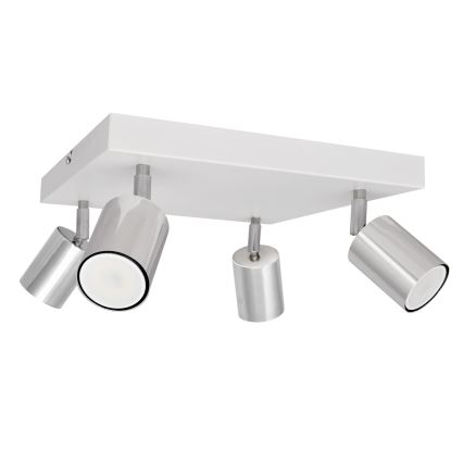 LED Reflektorska svjetiljka TUNE 4xGU10/4,8W/230V mat krom/bijela
