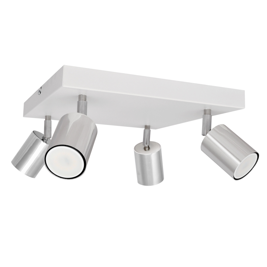 LED Reflektorska svjetiljka TUNE 4xGU10/4,8W/230V mat krom/bijela