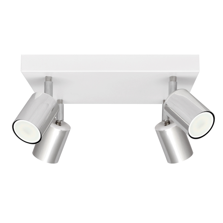 LED Reflektorska svjetiljka TUNE 4xGU10/4,8W/230V mat krom/bijela