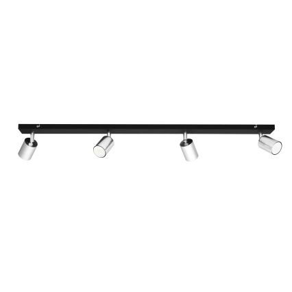 LED Reflektorska svjetiljka TUNE 4xGU10/4,8W/230V mat krom/crna
