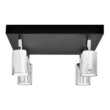 LED Reflektorska svjetiljka TUNE 4xGU10/4,8W/230V mat krom/crna