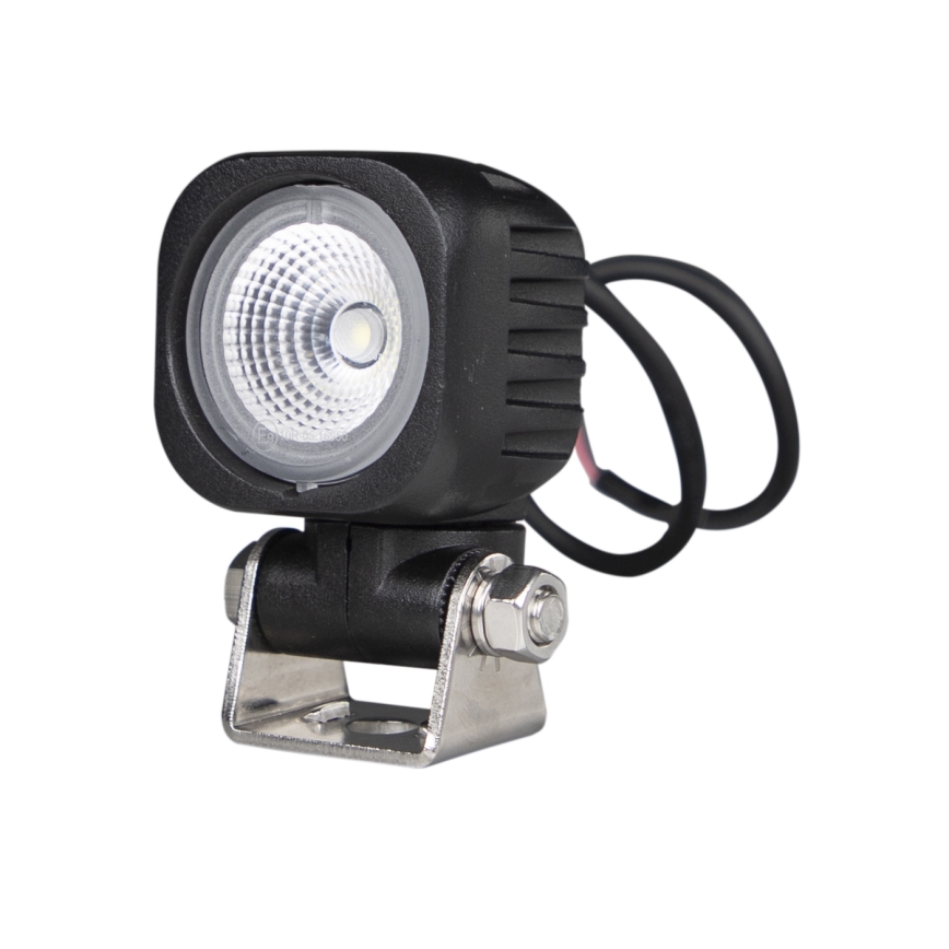 LED Reflektorska svjetiljka za automobil BLACK LED/10W/10-30V IP69 5700K uglast