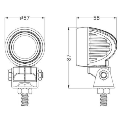 LED Reflektorska svjetiljka za automobil OSRAM LED/10W/10-30V IP68 5700K