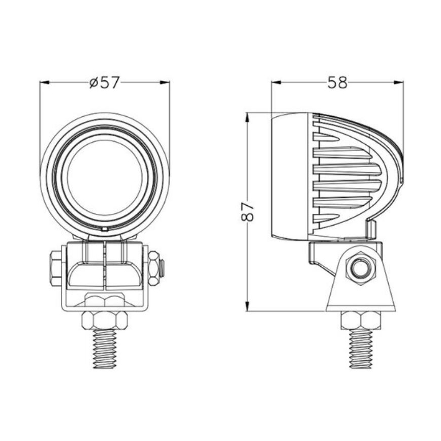 LED Reflektorska svjetiljka za automobil OSRAM LED/10W/10-30V IP68 5700K