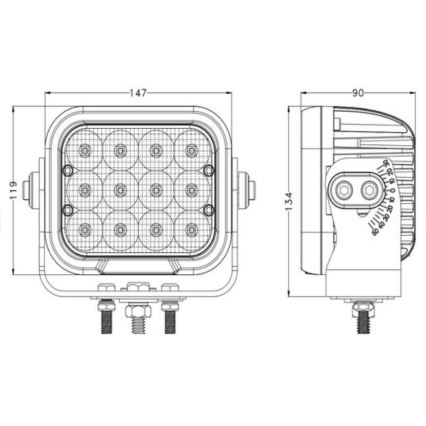 LED Reflektorska svjetiljka za automobil OSRAM LED/120W/10-30V IP68 5700K