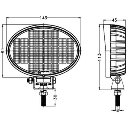 LED Reflektorska svjetiljka za automobil OSRAM LED/32W/10-30V IP68 5700K