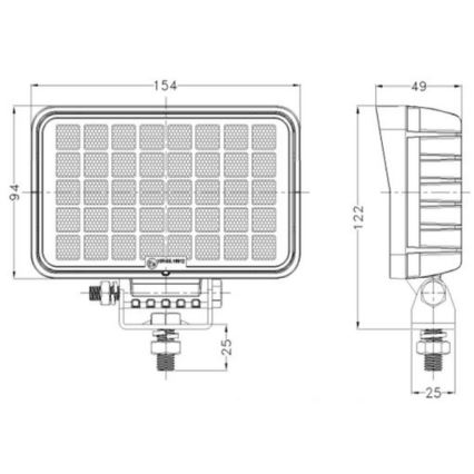 LED Reflektorska svjetiljka za automobil OSRAM LED/40W/10-30V IP68 5700K