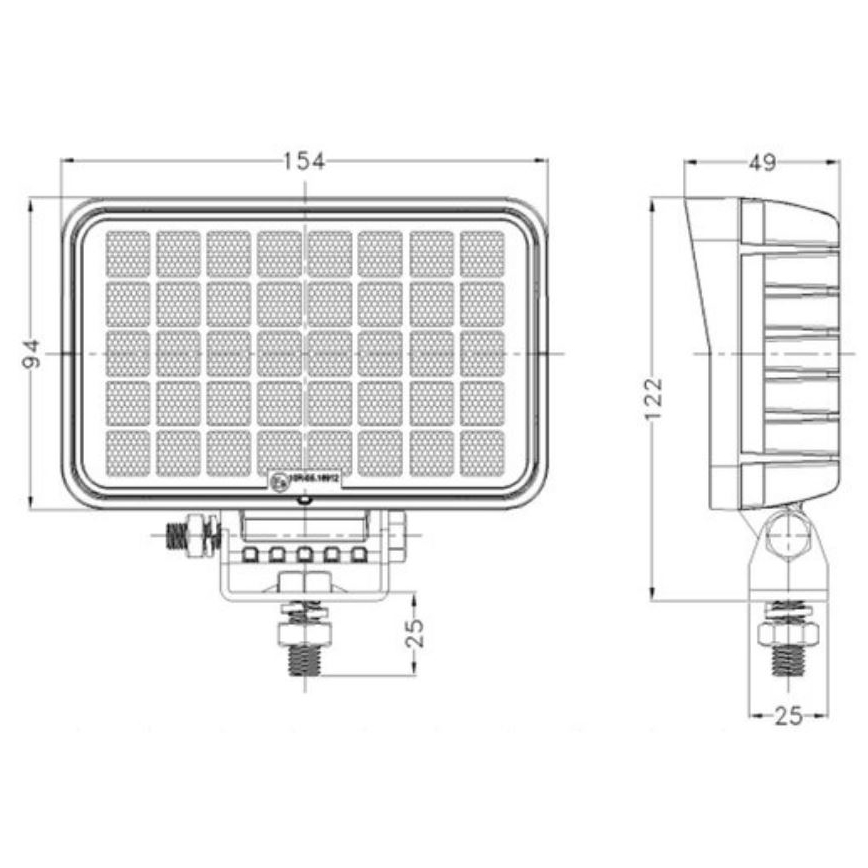 LED Reflektorska svjetiljka za automobil OSRAM LED/40W/10-30V IP68 5700K