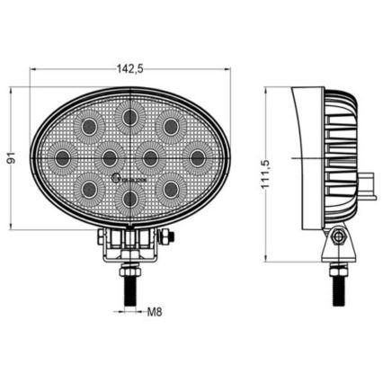 LED Reflektorska svjetiljka za automobil OSRAM LED/40W/10-30V IP68 5700K