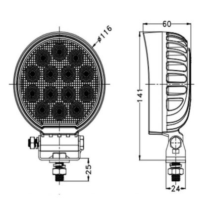 LED Reflektorska svjetiljka za automobil OSRAM LED/56W/10-30V IP68 5700K