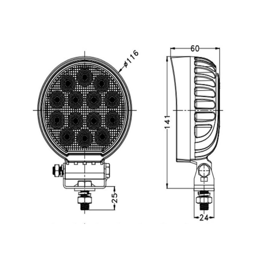 LED Reflektorska svjetiljka za automobil OSRAM LED/56W/10-30V IP68 5700K