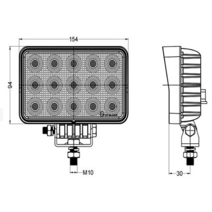 LED Reflektorska svjetiljka za automobil OSRAM LED/60W/10-30V IP68 5700K