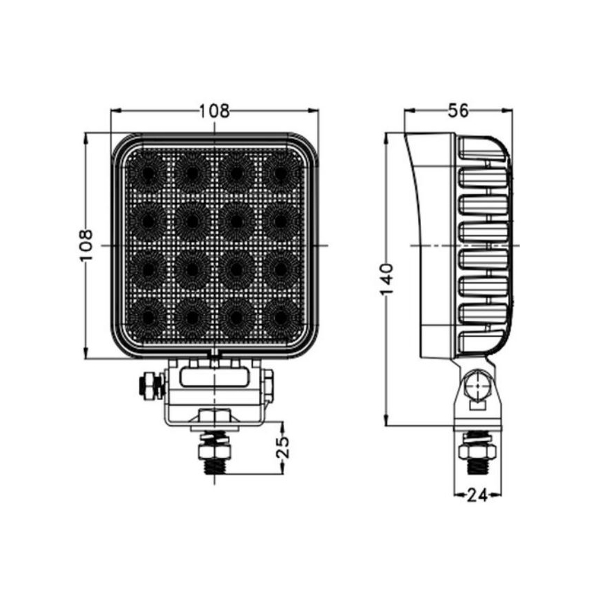 LED Reflektorska svjetiljka za automobil OSRAM LED/64W/10-30V IP68 5700K