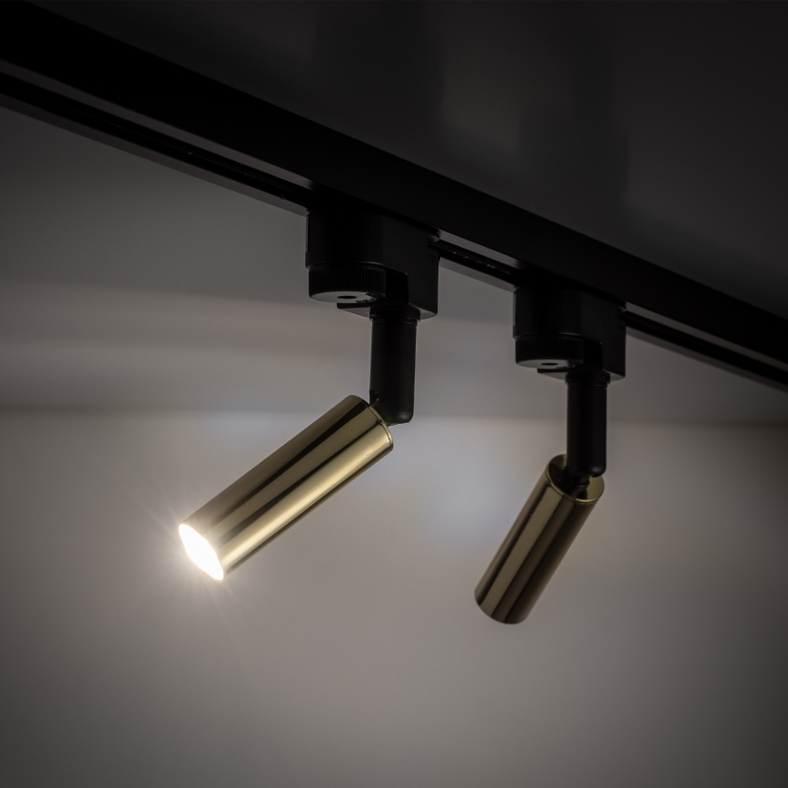 LED Reflektorska svjetiljka za 1-fazni tračni sustav LAGOS 1xG9/3W/230V zlatna/crna