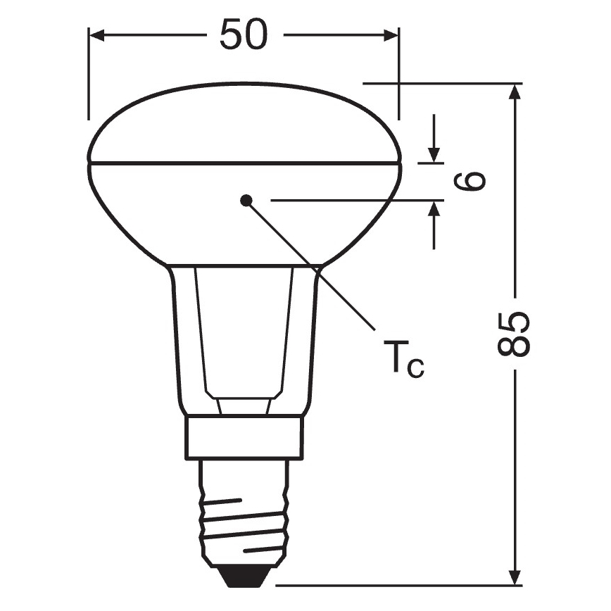 LED reflektorska žarulja E14/4,3W/230V 2700K