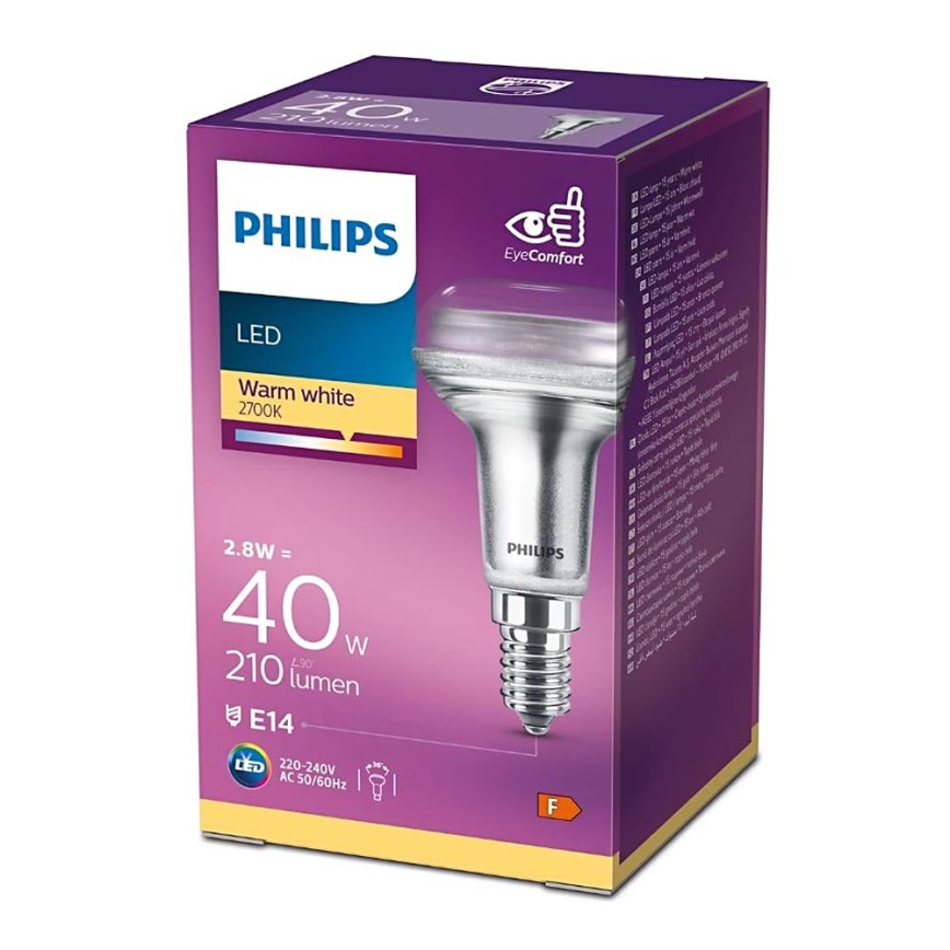 LED Reflektorska žarulja Philips E14/2,8W/230V 2700K