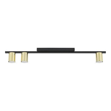 LED reflektorsko svjetlo LOGAN 3xGU10/10W/230V crno/zlatno