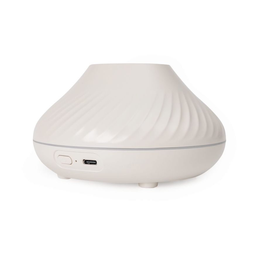 LED RGB Aroma difuzor s imitacijom plamena LED/6,5W/5V 130ml bijela