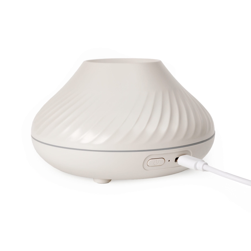 LED RGB Aroma difuzor s imitacijom plamena LED/6,5W/5V 130ml bijela