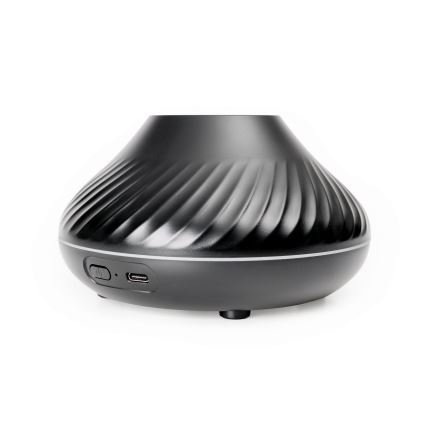 LED RGB Aroma difuzor s imitacijom plamena LED/6,5W/5V 130ml crna