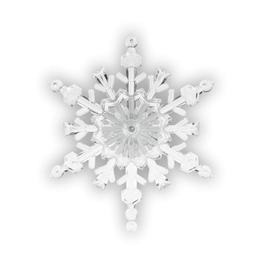 LED RGB Božićna dekoracija s prisavkom LED/3xLR44 pahuljica