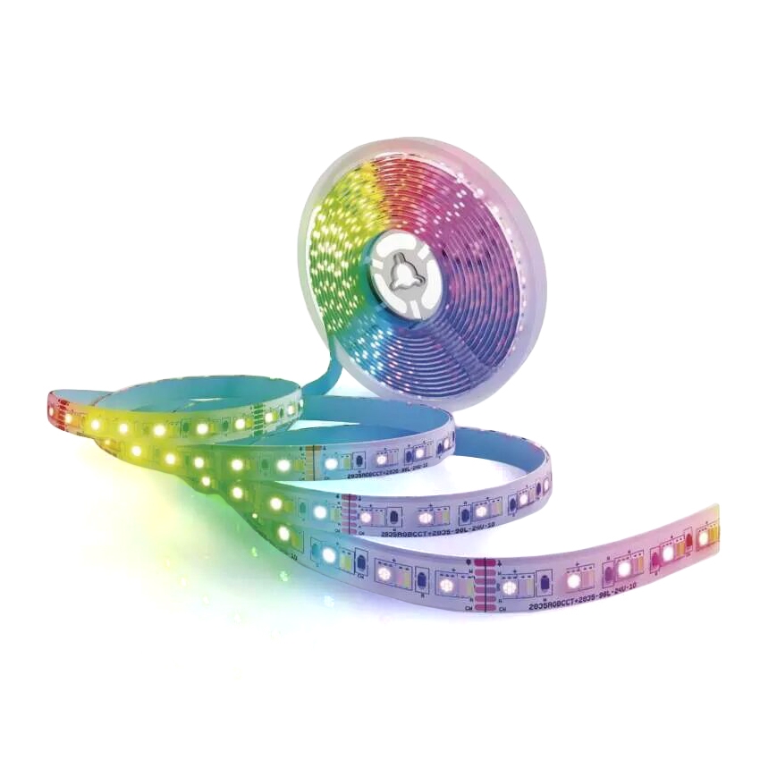 LED RGB+CCT Prigušiva traka GOSMART LED/21W/230V 5 m 2700-6500K IP44 Wi-Fi + daljinski upravljač