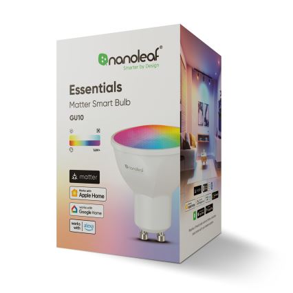 Nanoleaf - LED RGB-CW prigušivačka žarulja ESSENTIALS GU10/5W/230V 2700-6500K CRI 90