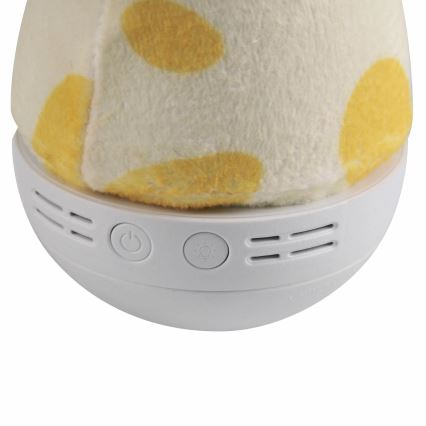 LED RGB dječja noćna lampa s melodijom 3xAAA/5V žirafa