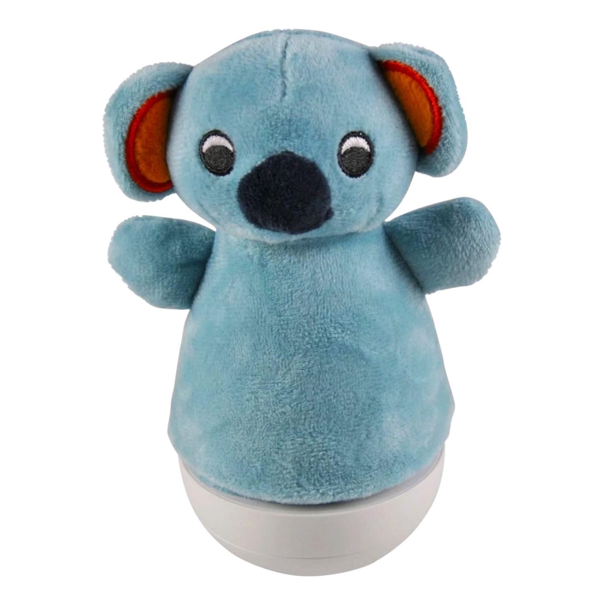 LED RGB Dječja noćna lampica s melodijom 3xAAA/5V koala