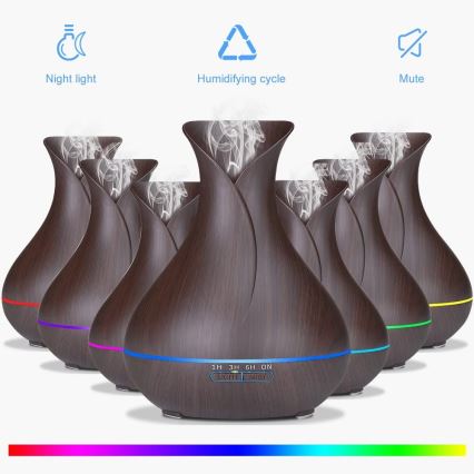 LED RGB Ovlaživač i ionizator zraka 400 ml
