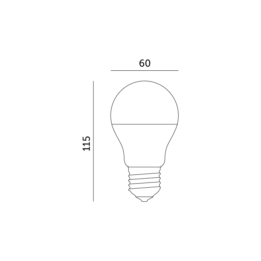 LED RGB Pametna prigušiva žarulja E27/9,5W/230V 2700-6500K Wi-Fi Tuya