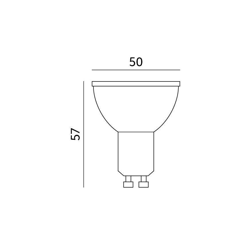 LED RGB Pametna prigušiva žarulja GU10/5W/230V 2700-6500K Wi-Fi Tuya